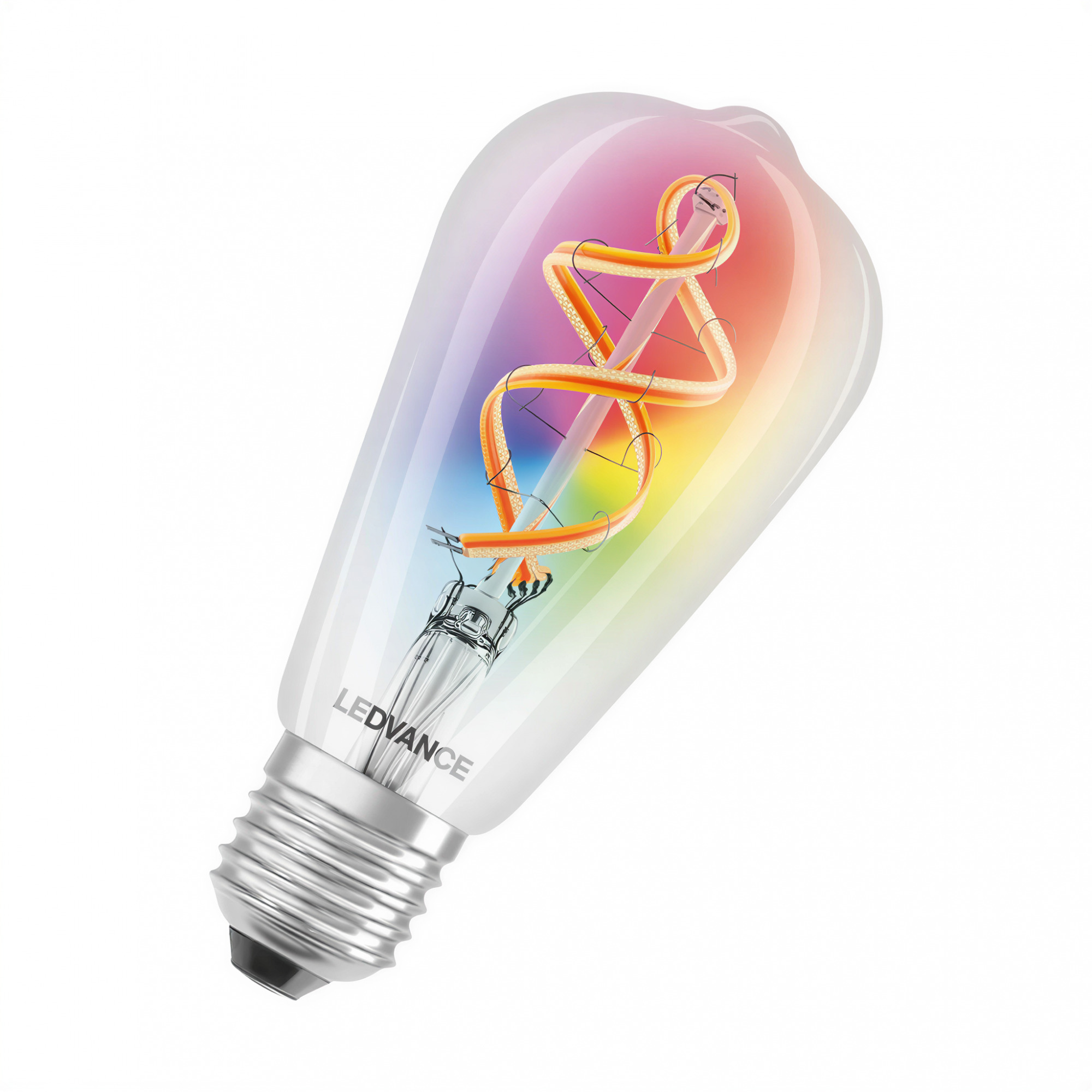 lampara led smart + wifi 6w rgb e27 filamento