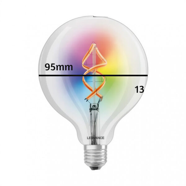 lampara led smart + wifi 6w rgb e27 filamento globo lampara led smart + wifi 6w rgb e27 filamento globo