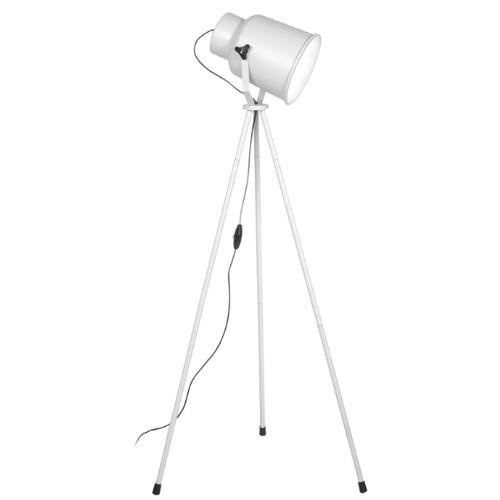 LAMPARA DE PIE TRELEW TRIPODE 1 LUZ E27 METALICA BLANCA