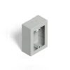 Caja Monoblock Rectangular para Sobreponer - Gris