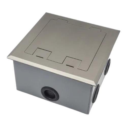 Caja Metálica de Embutir para Piso - 4 modulos