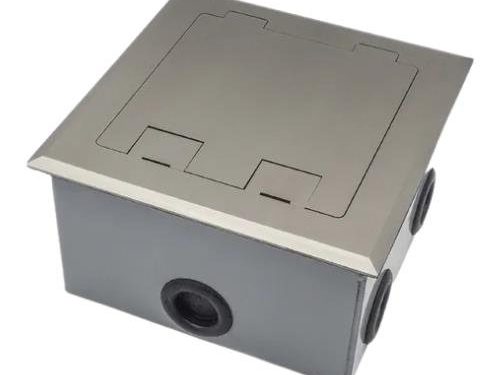 Caja Metálica de Embutir para Piso - 8 Módulos