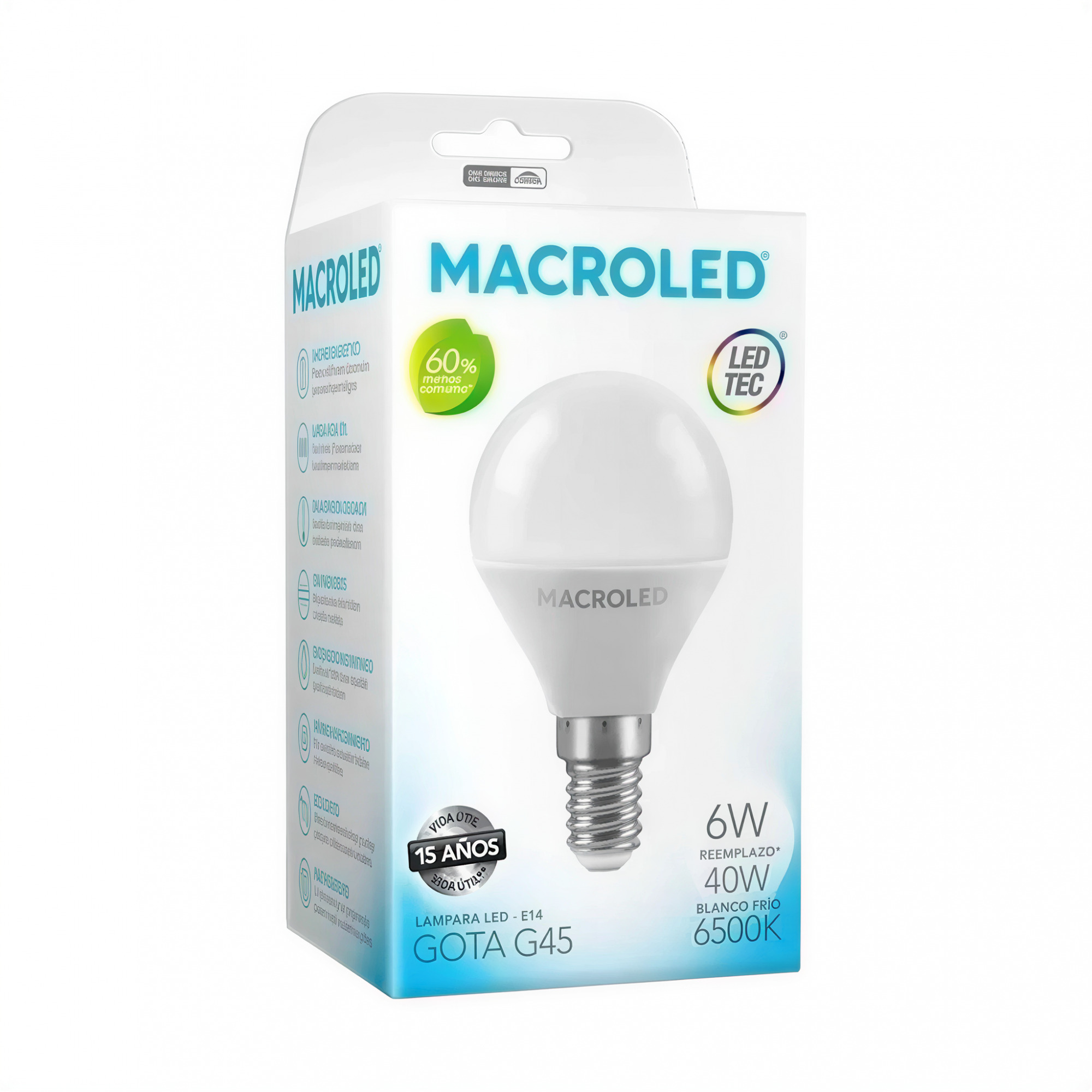 lampara led vela viento 4w 2700k e14 dimerizable
