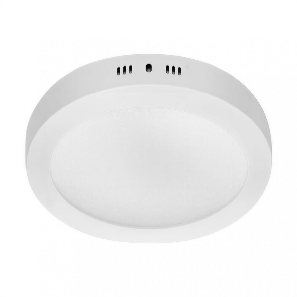 plafon led redondo 12w 6000k negro