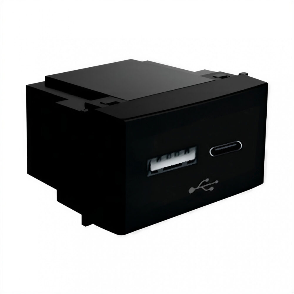 108951 modulo cargador usb + usb tipo c gris 108951 modulo cargador usb + usb tipo c gris