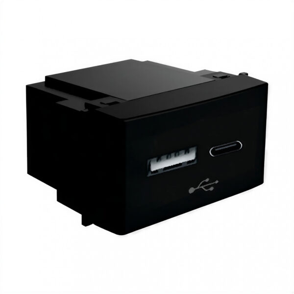 108951 modulo cargador usb + usb tipo c gris 108951 modulo cargador usb + usb tipo c gris