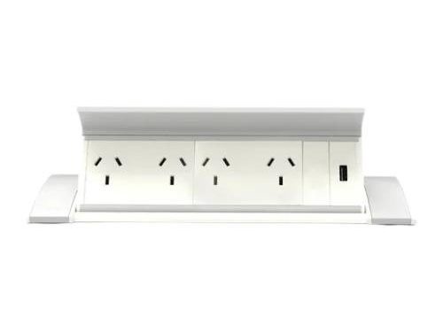 ESTACION DE ALUMINIO PARA ESCRITORIO DK10 BLANCO