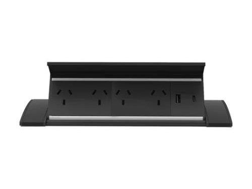 ESTACION DE ALUMINIO PARA ESCRITORIO DK10 NEGRO