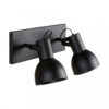aplique con pantalla 2 luces negro e27