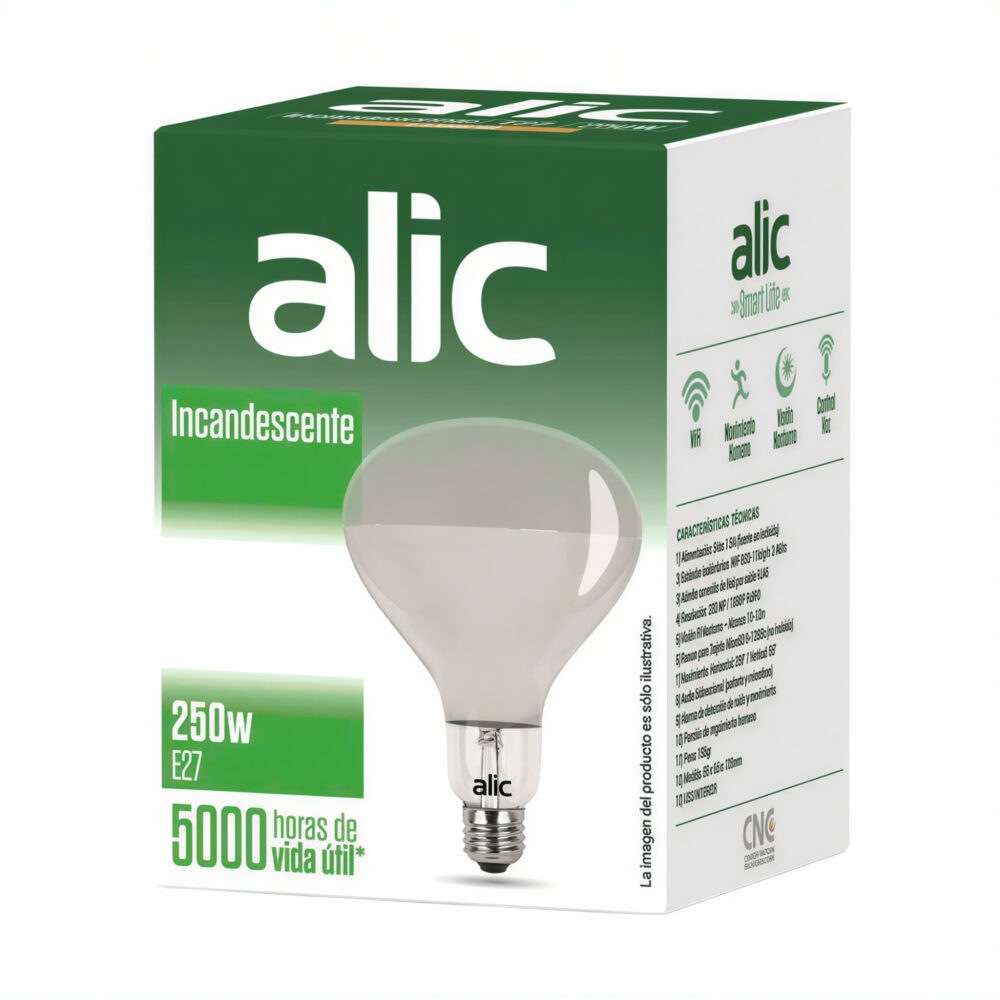 lampara par 38 led 15w luz calida e27 ip65