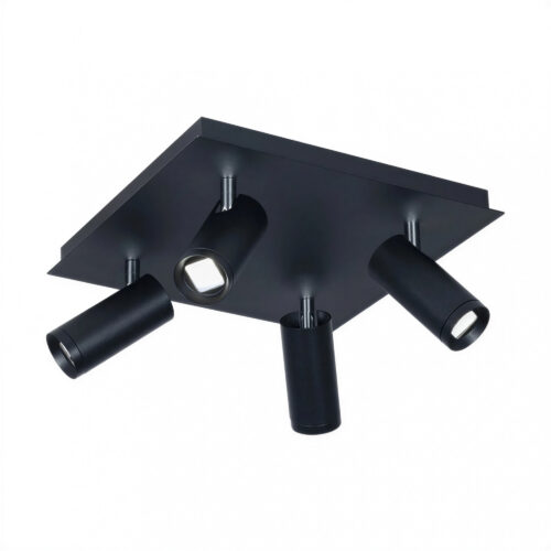 plafon led redondo 12w 6000k negro