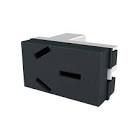 MODULO PLATINUM TOMACORRIENTE 20A NEGRO