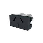 MODULO PLATINUM TOMACORRIENTE NEGRO