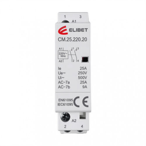 109958 contactor modular 2 polos 25a 220vca para tablero eléctrico