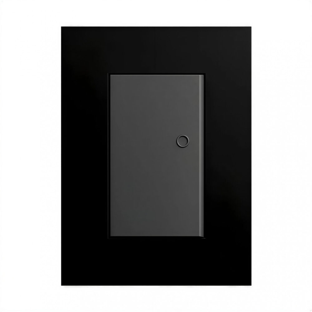110241 tapa minimal negro satinado
