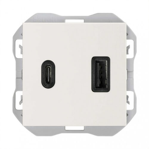 110243 modulo cargador usb a + c 5a blanco