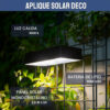 aplique led eclipse 22 w negro