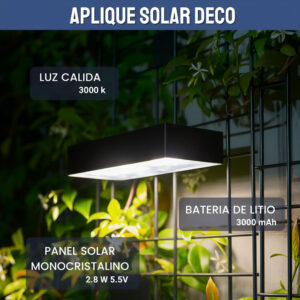 aplique led eclipse 22 w negro