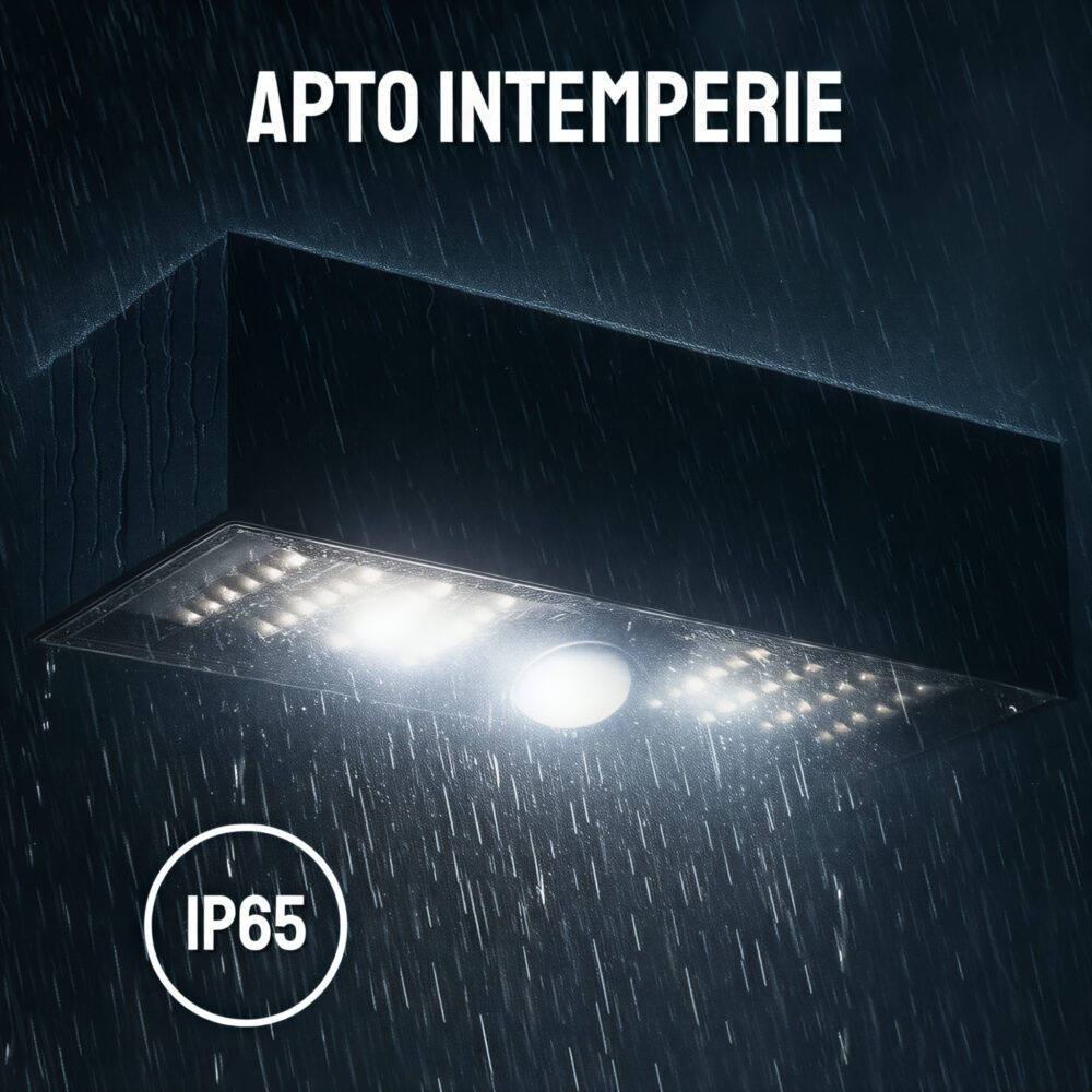 aplique led eclipse 22 w negro