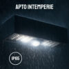 aplique led eclipse 22 w negro