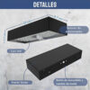 aplique led eclipse 22 w negro