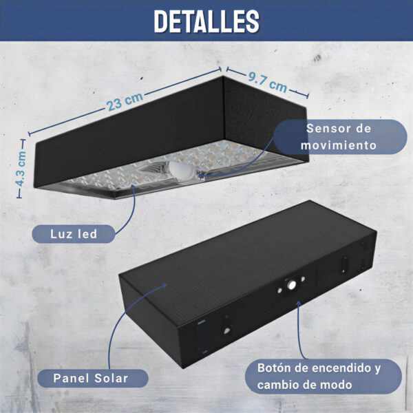 aplique led eclipse 22 w negro