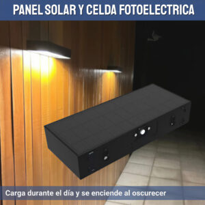 aplique led eclipse 22 w negro