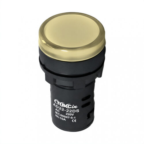 111491 piloto monobloque led amarillo 22 mm 24v ca para tablero