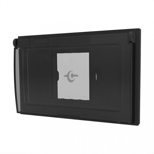 111757 tapa y bastidor estanca 4 módulos ip55 gris con burlete