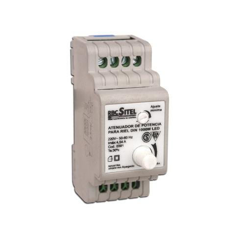 Dimmer Atenuador de Potencia 1000 W Led para Riel Din