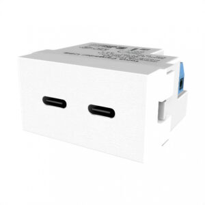 111899 modulo platinum cargador usb c + c 3a doble blanco (1)