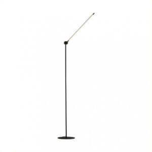 lampara de pie pipe led 12w 3000k negro