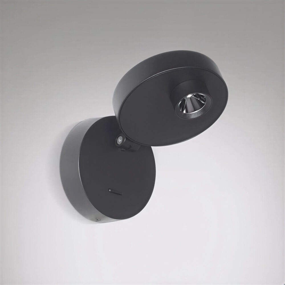 aplique led eclipse 22 w negro aplique led eclipse 22 w negro