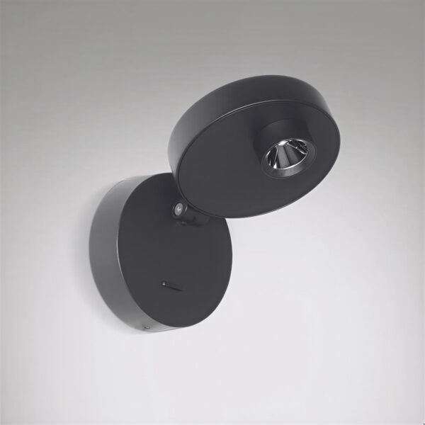 aplique led eclipse 22 w negro