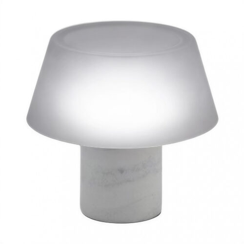lampara de mesa rock lm c marmol
