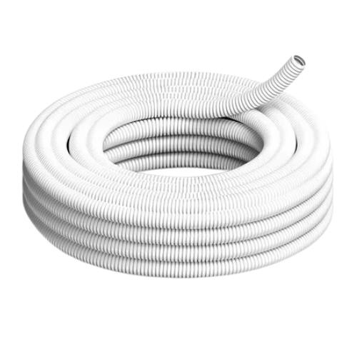 Caño Corrugado PVC 7/8" - Blanco