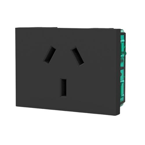 TOMACORRIENTE CON PROTECCION PARA NIÑOS DOBLE 10A GRIS