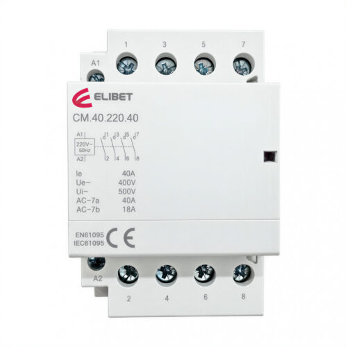 113225 contactor modular 4 polos 40a 220vca para tablero eléctrico