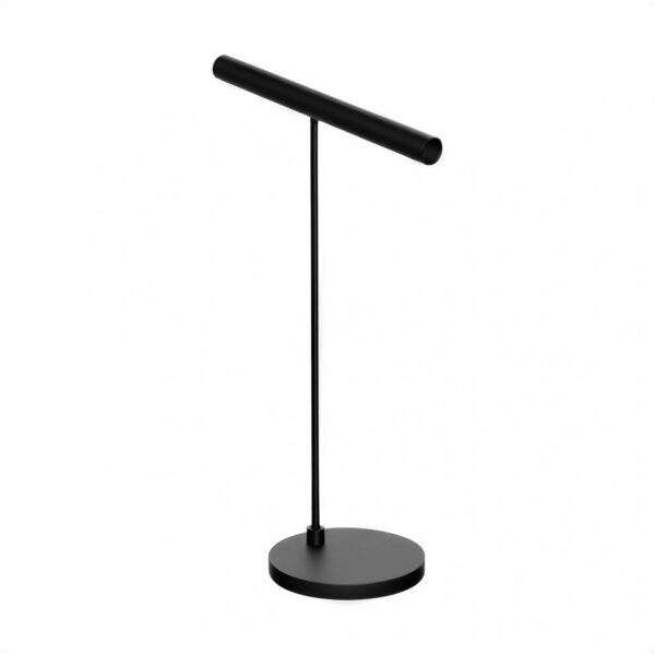 lampara de mesa wipi negra con cabezal cilindrico