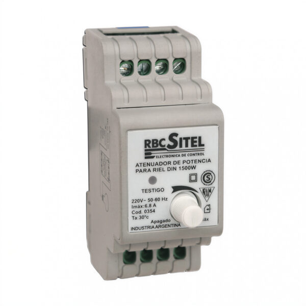 12511 atenuador de potencia 1500w para riel din – control lumínico