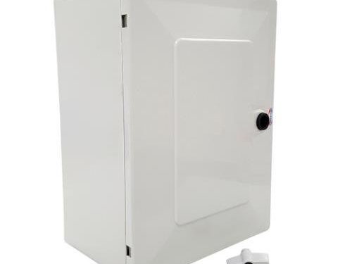 GABINETE 270X270X171MM TAPA DE POLICARBONATO OPACA Y PLACA