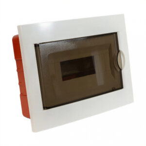 18547 caja de embutir 4 módulos con puerta ip40 para interior