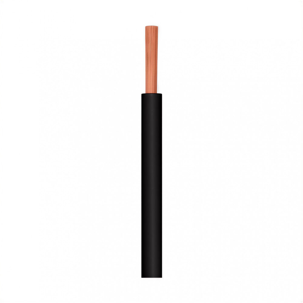 cable unipolar hf lsoh 2,5 mm negro por metro