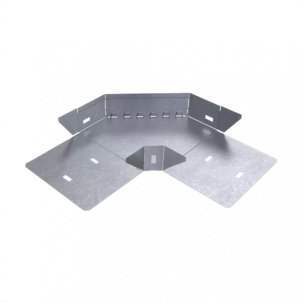 21304 curva plana 90o para bandeja perforada 150x50 0.7mm