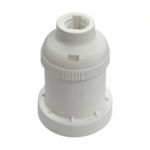 portalampara baquelita 2 piezas blanco