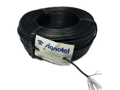 Cable Telefónico Subterráneo Exterior 3 pares - Negro - Por Metro