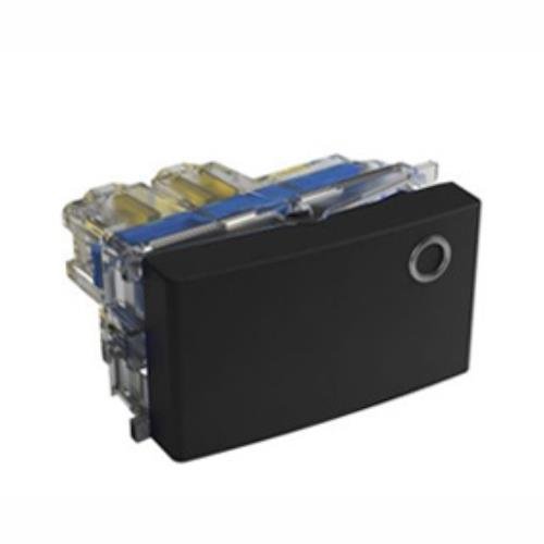 PULSADOR CON NEON 10A 12V GRIS