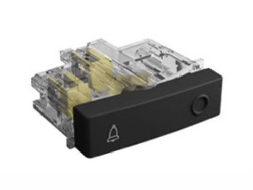 PULSADOR 1/2 MODULO 10A GRIS