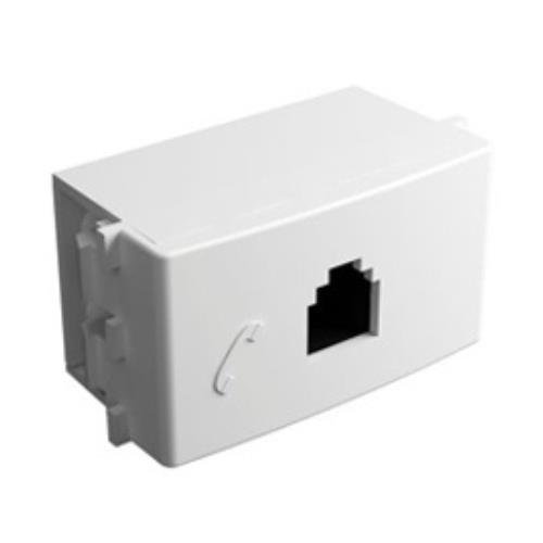 TOMA TELEFONICO AMERICANO 2P/4P BLANCO