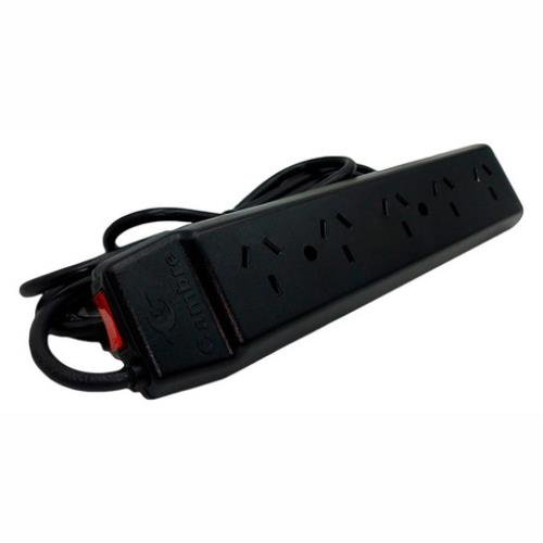 PROLONGADOR 5 TOMAS POR 1.5MTS NEGRO